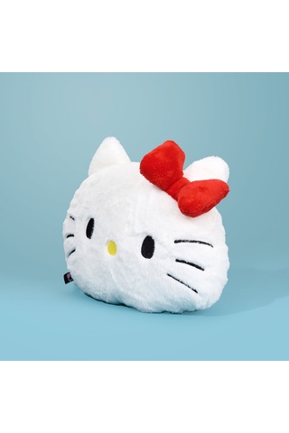 Hello Kitty Figürlü Yastık - Beyaz - 38x40 Cm