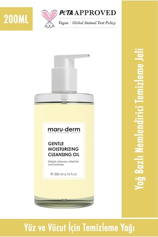 Maruderm Gentle Moisturizing Yağ Bazlı Yüz ve Vücut Temizleme Yağı 200 ML