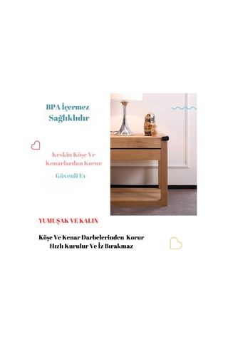 8 Adet Köşe Koruyucu Yastık Saf Kauçuk Masa Sehpa Kenar Köşe Koruyucu Çocuk Bebek Emniyet Koruma 001