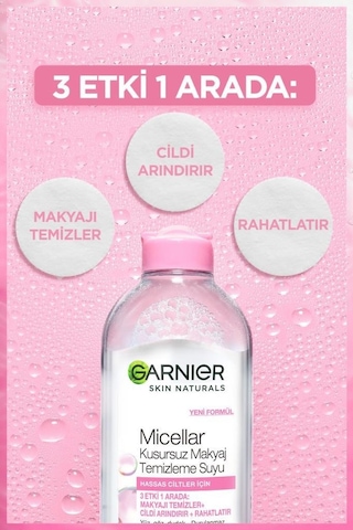 Garnier Saf&Temiz Nemlendiren Temizleyici 250 ML + Micellar Kusursuz Makyaj Temizleme Suyu 400 ML