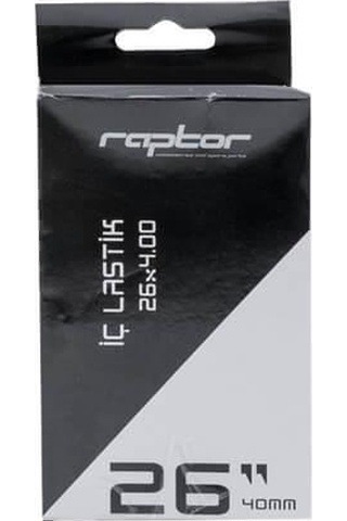 Raptor Fat Bike İç Lastik 26 X 4.00 Av40mm Bisiklet Fat Bike İç Lastiği Siyah