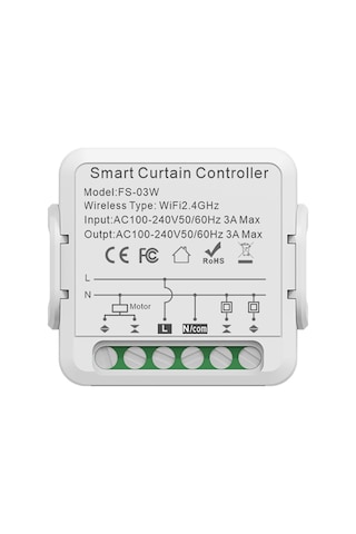 Suofeng Zigbee Akıllı Perde Kontrolörü - 3a Zamanlayıcı Ve Ses Kontrollü, Ev/otel/apartman İçin Tuya Uyumlu, 1 Adet