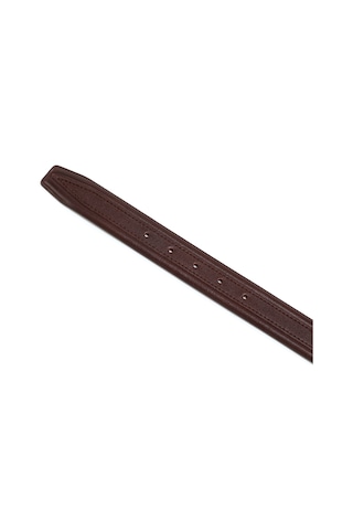 Kahve Erkek F-734-42 Grande Arsel Deri Klasik Kemer Genişlik 3.5 Cm