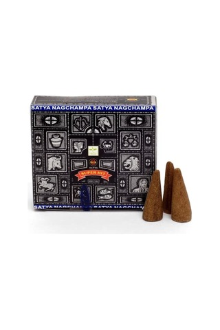Nag Champa Konik Tütsü- Backflow Cones Geri Akışkanlı Premium Natural Incense Cones Nag Champa