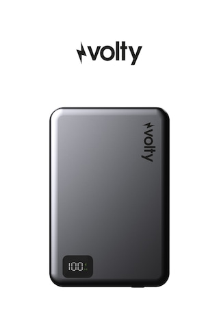 Magsafe Powerbank 10000 Mah 15w Kablosuz, 20w Pd Hızlı Şarj, Dijital Ekran, 180g V0601004 Gri