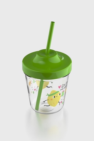 Renga Aura Go To The Beach Desenli 350 Ml Tritan Pipetli Çocuk Bardak 142022 Yeşil Yeşil
