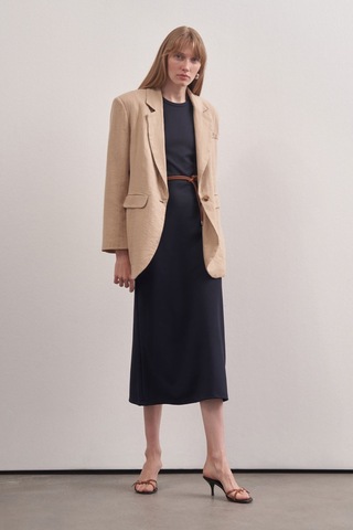 Mathilda Store Kadın Lacivert Basic Elbise Lacivert