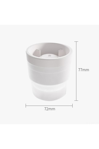 Jeehugo Gıda Kalitesi Silikon Buz Küpü Kalıbı, Ev Ofis Mutfak Kullanıma Uygun, Sızıntısız Tasarım, 77x72mm, Mavi, Kauçuk Kutuda Çok Renkli