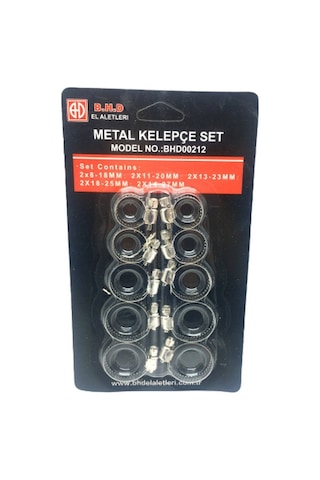 10 Parça Metal Hortum Kelepçesi Set Bx40 2