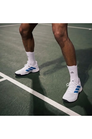 Adidas Kı3596 Gamecourt 3 Sert & Toprak Kort Erkek Tenis Ayakkabısı Beyaz
