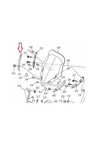 Yamaha Xmax 250 2018-2022 Ön Cam Plastik Kapak Takımı B74-f84