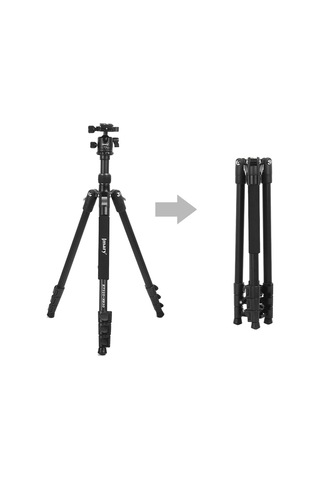 Jmary Kt3255nb30 3 Kademeli 164.5cm Fonksiyonel Ayrılabilir Monopod Tasarım Başlıklı Tripod Caselab