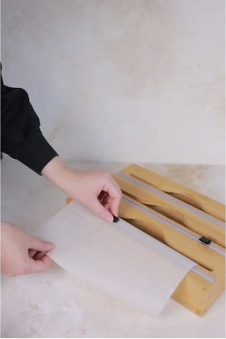 Bambu 3 Bölmeli Folyo Kesme Standı -