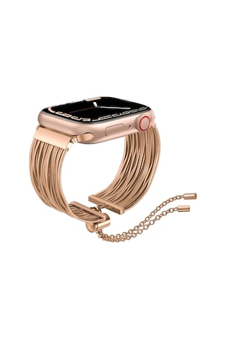 iOs Watch Uyumlu  Ultra 2 49mm Redclick Krd-137 Metal Hasır Bilezik Kadın Kordon