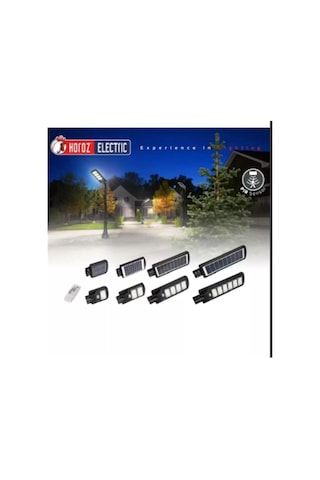 Horoz Compact 300w Led Solar Sokak Armatürü 1567lm 6400k Smd Led Beyaz Işık Su Geçirmez Kumandalı K