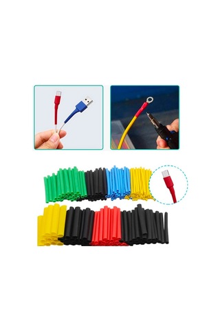 Ally 5 Renk Makaron Isı İle Daralan Kablo Seti 530 Adet