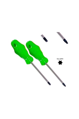 Torx T15 T20 Çamaşır Bulaşık Makinesi Fırın Kapağı Sökme 2 'li Tork Tornavida Seti 6 Köşeli Uç Tornavida