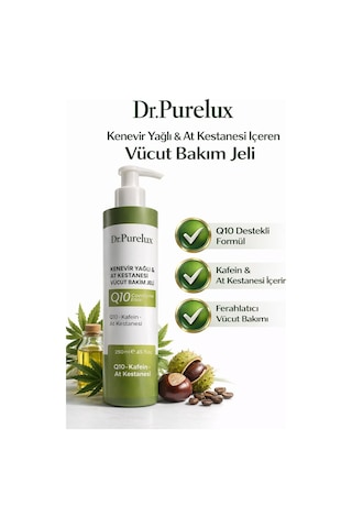 Q10 Coenzyme + Kafein & At Kestanesi İçeren - Sıkılaştırıcı Selülit Jeli Rahatlatıcı Vücut Masaj J