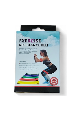 Aerobik Bant 5 Li Pilates Yoga Bandı ---
