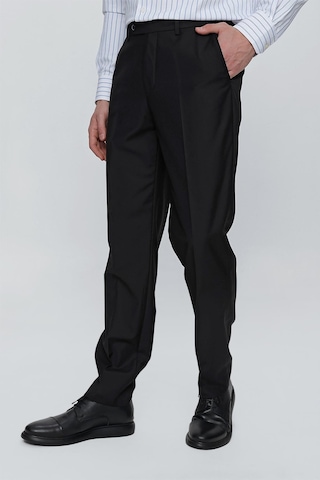 İmza Siyah Gabardin Yan Cep Açık Paça Basic Comfort Fit Esnek Pantolon 1003255005 Siyah