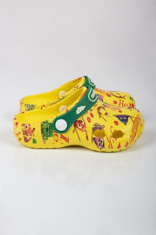 Kız Çocuk Renkli Kuş Temalı Terlik-5812-sarı Sarı