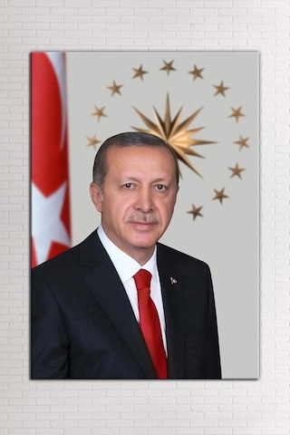 Mgi Design Recep Tayyip Erdoğan Kanvas Tablo, Çok Renkli, 80x120 Cm