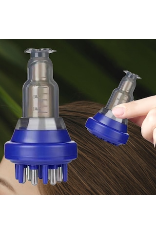 Suntek Ev Seyahati Için Baş 5ml Saç Derisi Aplikatör Mavi Mavi