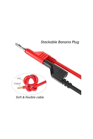 P1036 Multımetre Test Uçu Kablo Kiti - Kırmızısiyah