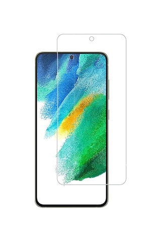 Microcase Samsung Uyumlu Galaxy S21 Fe Tempered Glass Cam Koruyucu