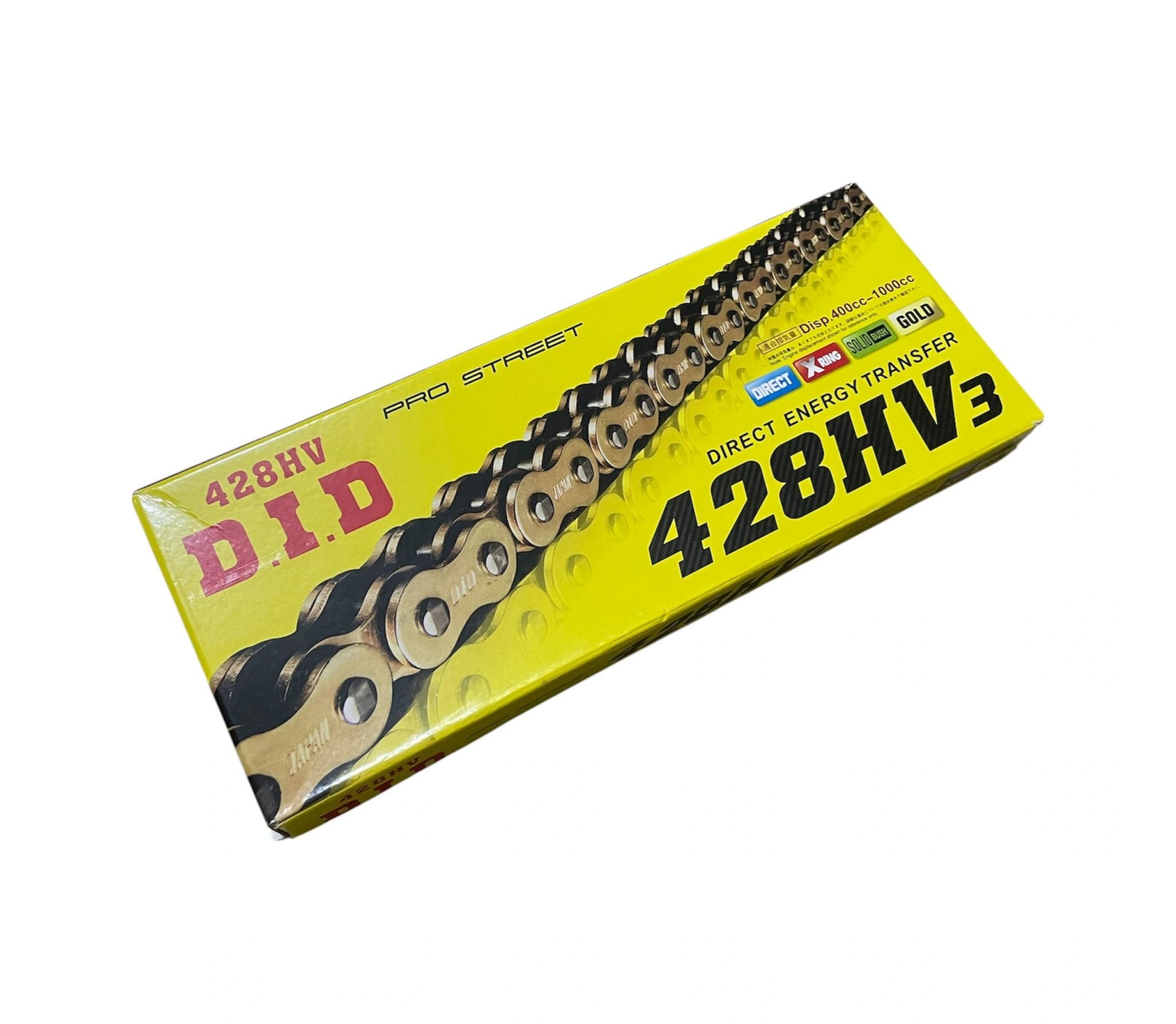 Motosiklet Zincir 428 X 128 Bakla Oringli Gold Did