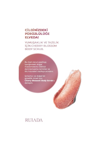 Japon Kiraz Çiçeği Body Scrub Besleyici Arındırıcı Nemlendirici Vücut Peelingi 250 Ml.
