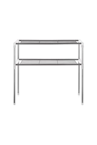 2 Katlı Çok Fonksiyonlu Mutfak Depolama Rafı Mikrodalga Fırın Raf Ünitesi