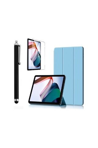 Xiaomi Redmi Pad Uyumlu Uyku Modlu Kapak Ekran Koruyucu Kalem Üçlü Set