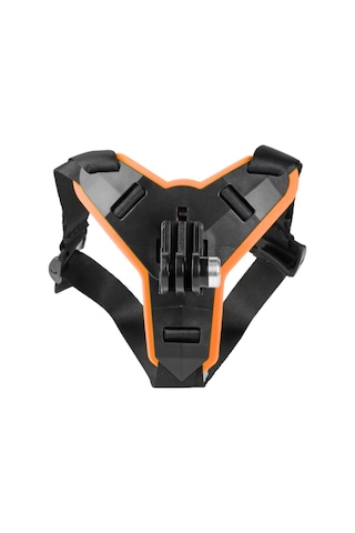 Gopro İle Uyumlu Aksiyon Kamera Kask Alt Çene Bağlantı Aparatı Pratik Turuncu Siyah