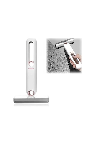 Ollevra Çok Amaçlı Cam Fayans Mini Temizlik Mopu Fırçası Beyaz