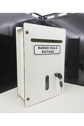 Beyaz Küçük Boy Ahşap Ramak Kala Kutusu