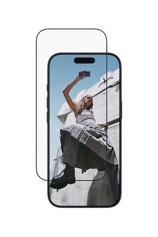 Safe. By Panzerglass Apple Uyumlu iPhone 17 16 Pro Ultra-wide Fit Çerçeve Aparatlı Siyah Çerçeveli Ekran Koruyucu