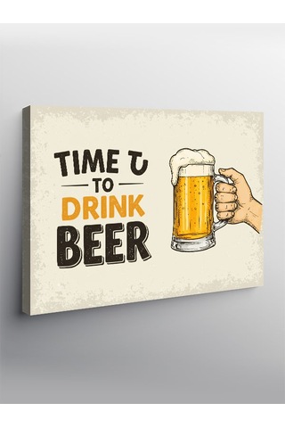 Kanvas Tablo Bir Bira İçme Zamanı