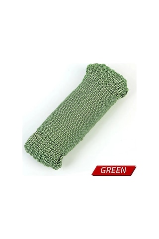 Novahub Güvenlik İçin 4mm 9-çekirdek Açık Hava Paracord, 20m Yeşil Dağcılık Halatı Yeşil