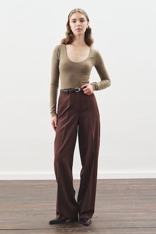 Eskitme Efektli Deri Kemer Kahverengi Kahverengi