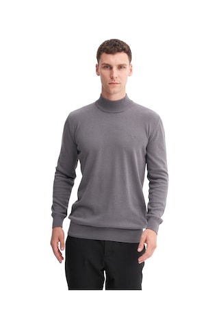 Cazador Slim Fit Pamuk Kumaş Basic Yarım Balıkçı Kazak Antrasit