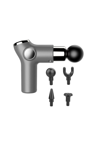 Yifomall 6 Seviye Ayar Mini Fantezi Gun: Kas Gelişimi İçin Derin Masaj, 4 Masaj Başkanı Ve 15 Dakika Otomatik Kapatma Gri Çok Renkli