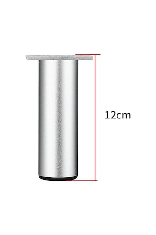 Adet/takım Metal Mobilya Ayakları Gümüş 12cm Gümüş Gümüş Diğer