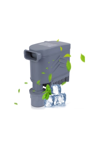 Hfambition Soğutma Fanı Su Pompa 35w 3000l/h Ac110-240v - 1m Yükseklik, Dayanıklı Pc Malzeme, Engellensiz, Düşük Gürültü, Gri Renk