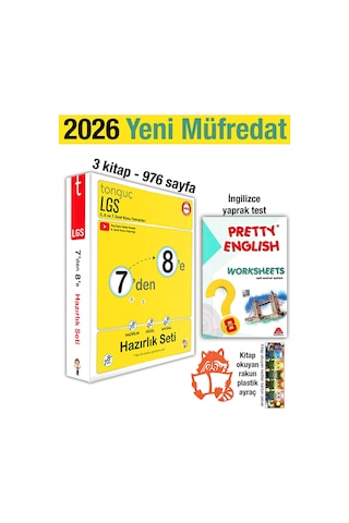 7'den 8'e Hazırlık Seti 2026 Yaz Tatili 8. Sınıf İngilizce Yaprak Test