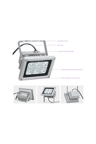 Tongxida Mini Uv Reçine Kürleme Lambası - 6 Led, 405-410nm, Taşınabilir, Güçlü, Alüminyum, Kompakt Diğer