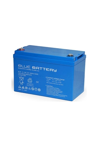 Blue Battery 12 Volt 100 Amper Jel Akü Derin Döngü Blg12-100 Deep