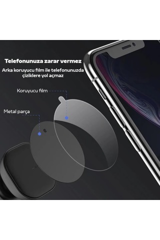 Lexroo 0.4mm 2 Adet Set Ultra İnce Yapışkanlı Metal Mıknatıs Standart