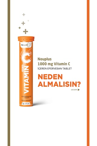 Nouplus Vitamin C 20 Efervesan Tablet