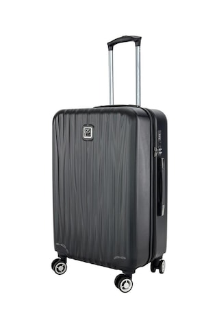 Orta Boy %100 Polikarbon Valiz Siyah 1815